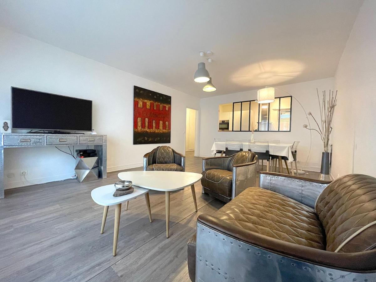 L'Ideal 112 - 85M2, 2 Chambres, Parking & Cabine De Plage Deauville Eksteriør bilde